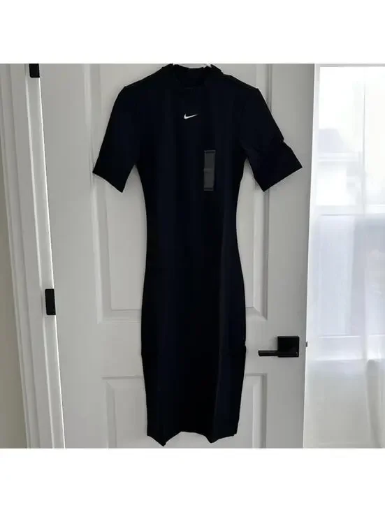 Nike Sportswear Essential Tight Crewneck Midi Dress - Picture 5 of 9